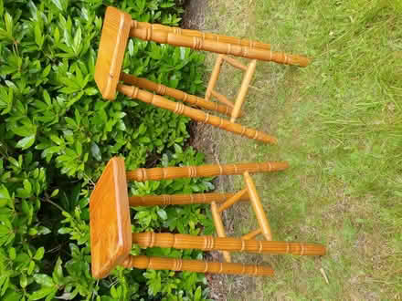 Photo of free Two pine bar stools (St Pauls Ward GU15) #1