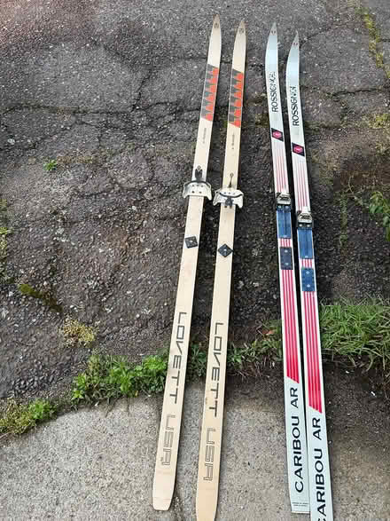 Photo of free 2 pairs vintage cross country skis (Warrendale, Waltham) #1