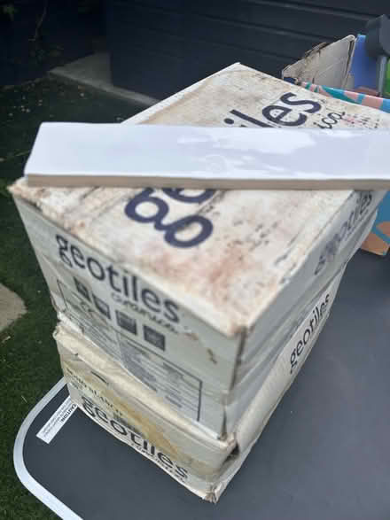 Photo of free Geotiles white x 4 boxes (Teddington TW11) #2