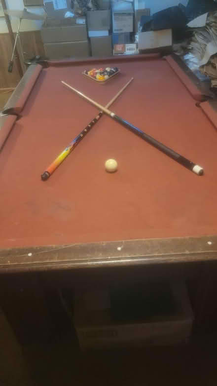 Photo of free 8 ft slate wooden pool table (Glenn Dale, MD) #1