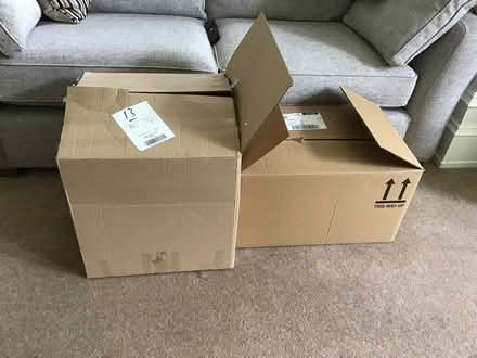Photo of free 2 mega size strong cardboard boxes (Alderley Edge SK9) #2