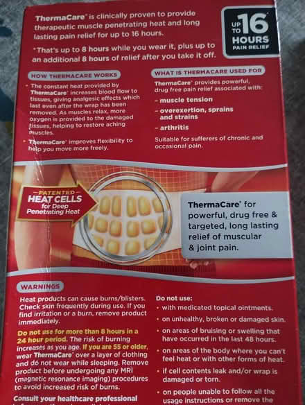 Photo of free 2 X heat wraps for back pain NEW (Olton Solihull) #4