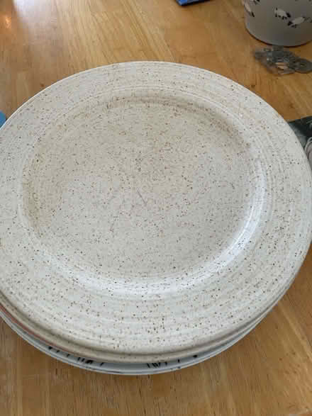 Photo of free Selection of 5 large dinner plates (Gomshall gu5) #1