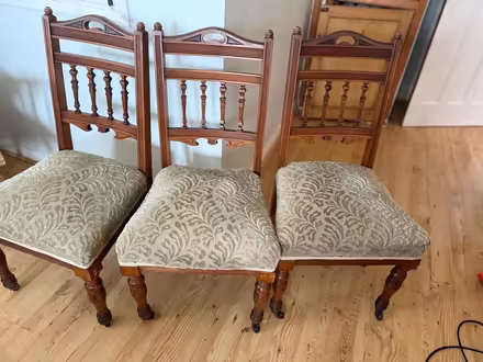 Photo of free 3/4 dining room chairs. (Felpham PO22) #1