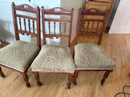 Photo of free 3/4 dining room chairs. (Felpham PO22) #1