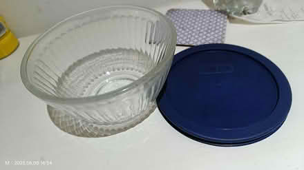 Photo of free Pyrex storage jars x2 (Tilehurst, Reading RG31) #1