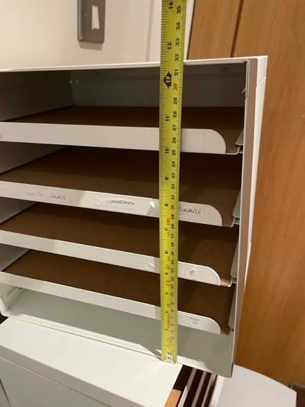 Photo of free 4 x metal filing tray boxes (Cambridge CB2) #4