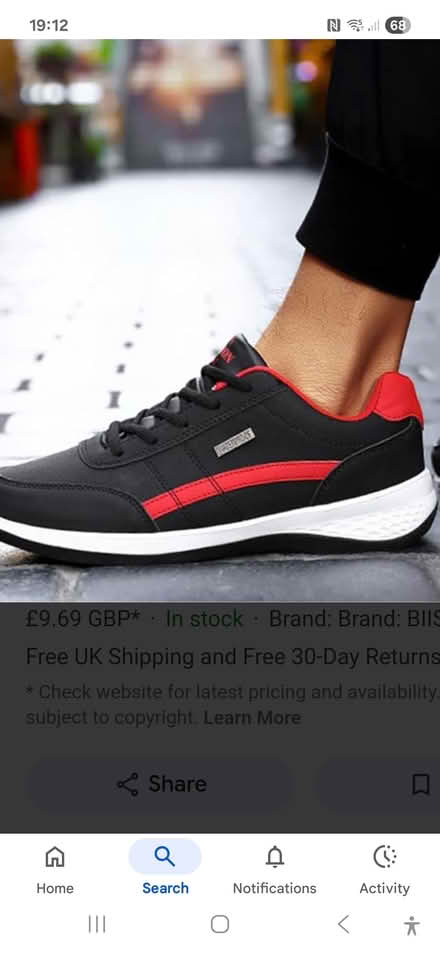 Photo of Mens size 9 Trainers/shoes (Weston Super Mare BS22) #1