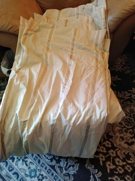 Photo of free Cream Striped Curtains (Tacoma) #2