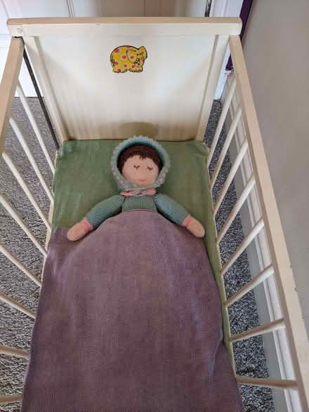 Photo of free Wooden doll's cot (Diggle OL3) #2