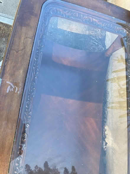 Photo of free Solid wood coffee table with glass (Los Altos ca) #2