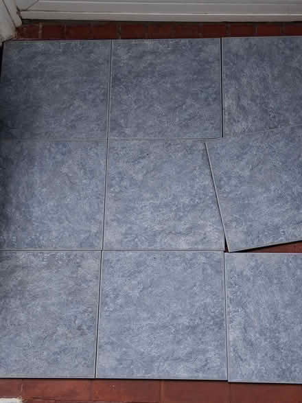 Photo of free 9 Blue floor tiles (Old Town Eastbourne) #1