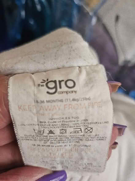 Photo of free Baby sleeping bag (Ashton in Makerfield WN4) #3