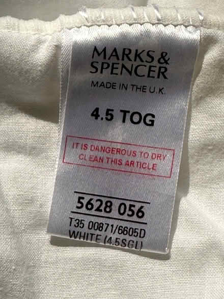 Photo of free Single Duvet 4.5 tog (Freehold LA1) #1