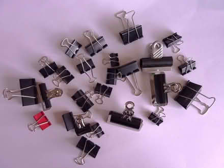 Photo of free 25 - Bulldog/Foldback Clips - Mixed Sizes (Hartwood Green PR6) #1