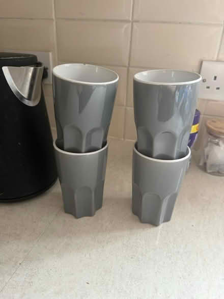 Photo of free X4 grey cups set (Eccles, ME20) #1