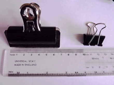 Photo of free 25 - Bulldog/Foldback Clips - Mixed Sizes (Hartwood Green PR6) #2