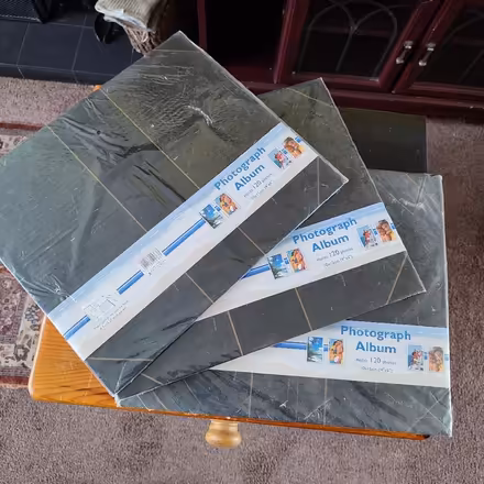 Photo of free 3 photo albums unused (Knowle FY2) #1