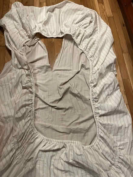 Photo of free Torn cotton Twin Queen fitted Sheet (199 Southern Heights Blvd SR) #1
