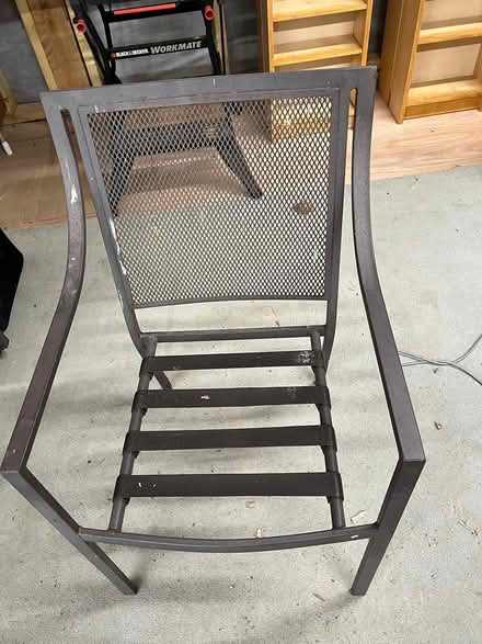 Photo of free 4 metal garden chairs with arms (Garvestone NR9) #1
