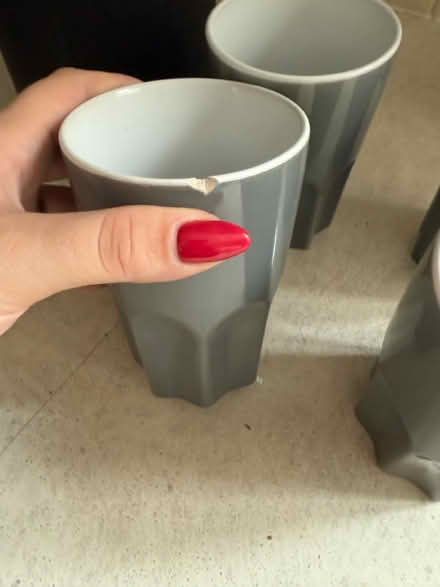 Photo of free X4 grey cups set (Eccles, ME20) #4