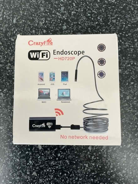 Photo of free WiFi camera on a wire endoscope (Beaconsfield HP9) #1