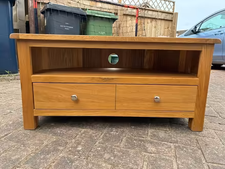 Photo of free Dunelm Bromley Corner TV Unit, Oak (Cleadon SR6) #1