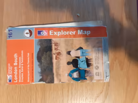 Photo of free Ordnance Survey Explorer map covering "London South" (Wandsworth Common SW12) #1