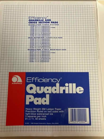 Photo of free 2 pads of graph paper (Bensenville) #1