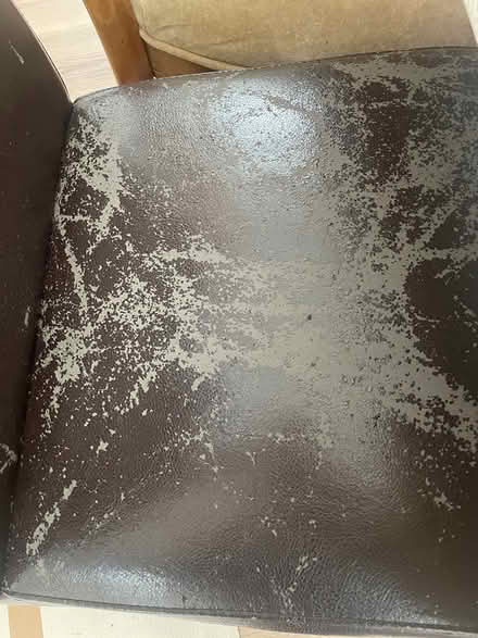 Photo of free X4 brown leather chairs (Sandymount) #4