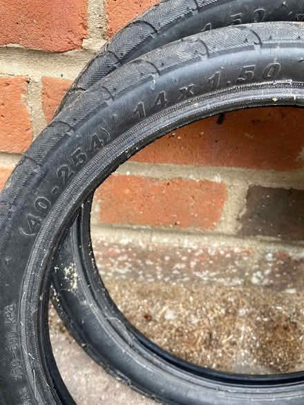 Photo of free 14” bike tyres (East Hanney) #2