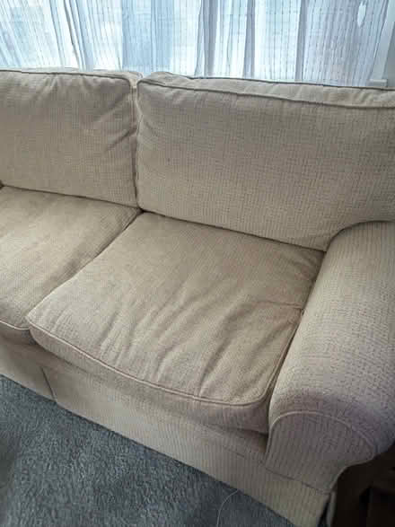 Photo of free Large beige comfortable sofa (Farnham) #3