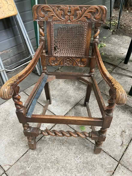 Photo of free Vintage carved chair frame (Vauxhall SE11) #1