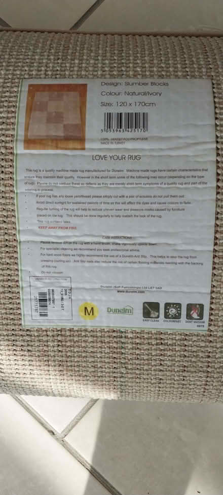 Photo of free Rug (Sandway ME17) #2
