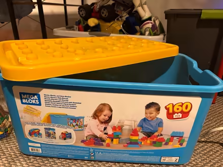 Photo of free Mega blocks crate (Elkins Park Train Station) #1