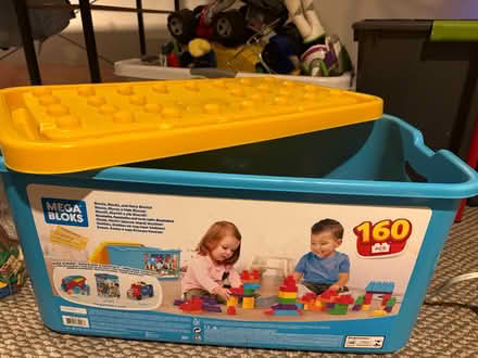Photo of free Mega blocks crate (Elkins Park Train Station) #1