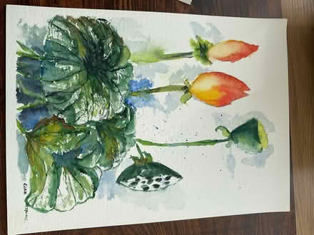 Photo of free 3 original watercolour paintings 38cm x 28cm (Middleton Junction OL9) #3