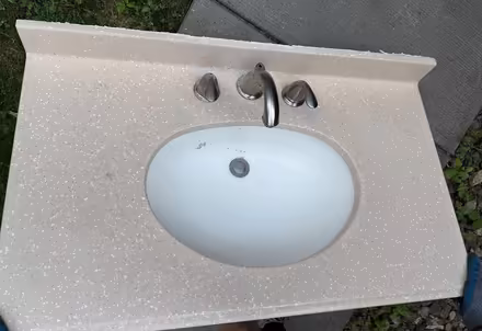 Photo of free bathroom vanity and faucet (Brooklyn Park) #1