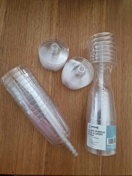 Photo of free 20 plastic wine glasses (Skipton BD23) #1