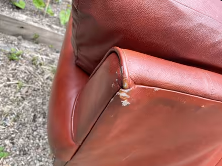 Photo of free Brown 2 seater leather sofa (Wigmore HR6) #3