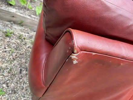 Photo of free Brown 2 seater leather sofa (Wigmore HR6) #3