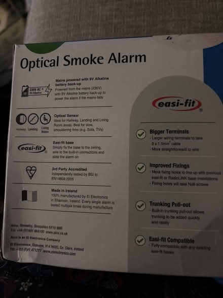 Photo of free 2 new hard wired smoke alarms (Limehouse E1) #3