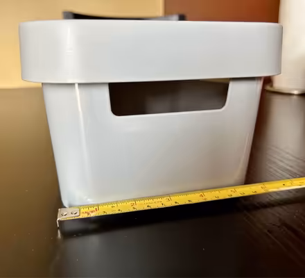 Photo of free Gray Plastic Lidded Bin (Owings Mills,MD) #1