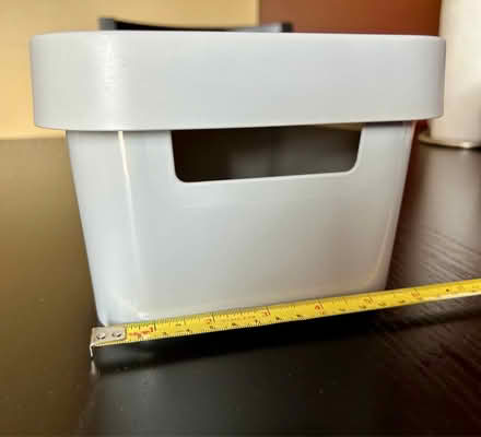 Photo of free Gray Plastic Lidded Bin (Owings Mills,MD) #1