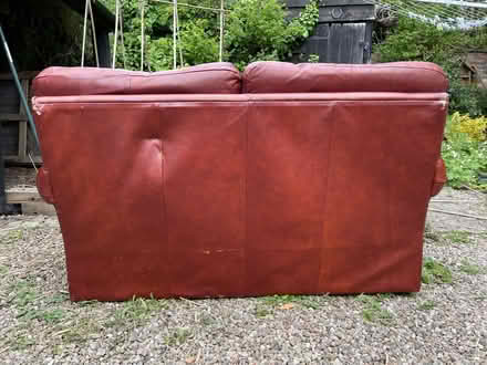 Photo of free Brown 2 seater leather sofa (Wigmore HR6) #4