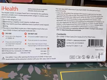 Photo of free covid test (Capitol Hill Washington DC SE) #2