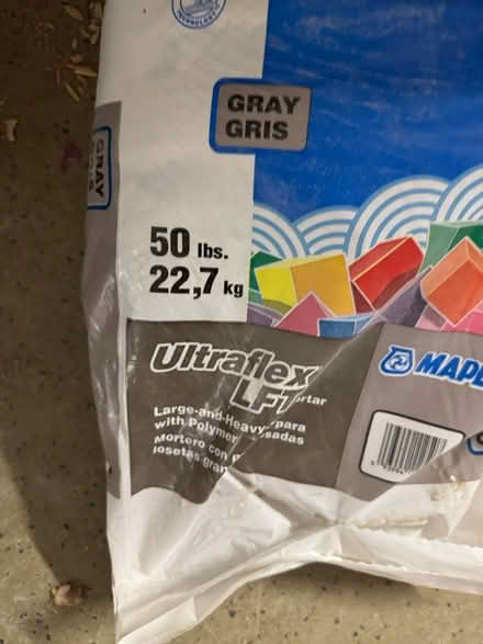 Photo of free 50lb Bag Thin Set gray color (North scottsdale) #2