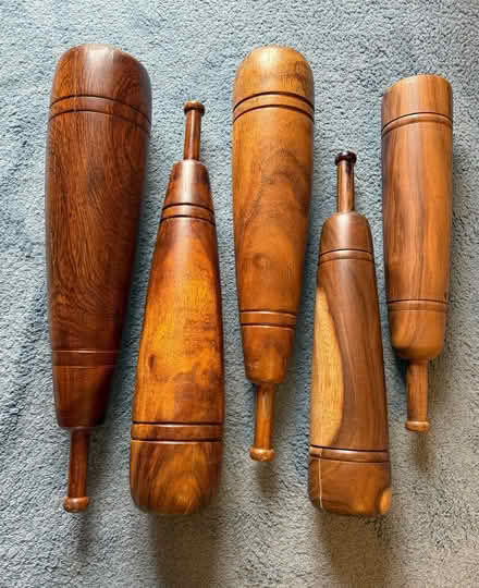 Photo of free 5 x Wooden Clubs / Meels for Exercise. (Grove Park SE12) #1