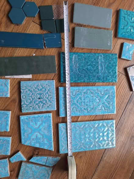 Photo of free Blue/Green/Turquoise Tile Bits (Barnet EN5) #2