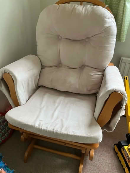 Photo of free Kub nursing rocking chair and footstool (Dronfield Woodhouse S18) #1